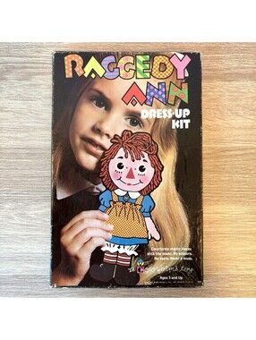 Vintage 1976 Raggedy Ann Dress-Up Kit Colorforms